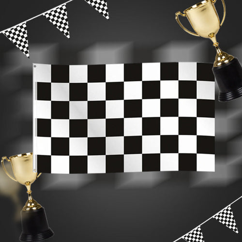 Zwart wit vlag - Formule 1