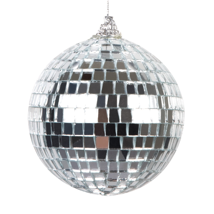 Mini discoballen - 6 stuks - zilver