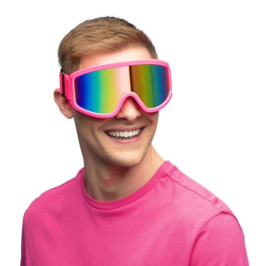 Skibril Party - neon roze