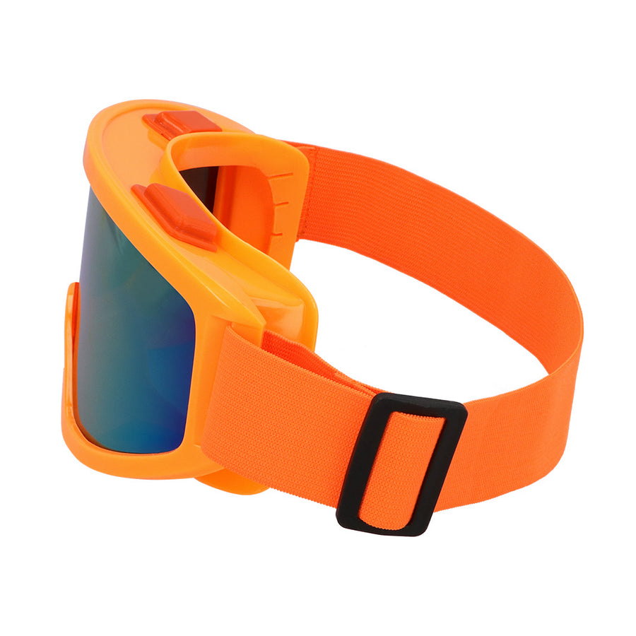 Skibril Party - neon oranje