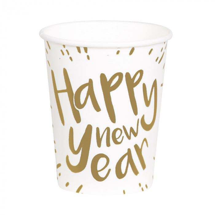 Happy New Year Bekertjes - 10 stuks - 21 cl