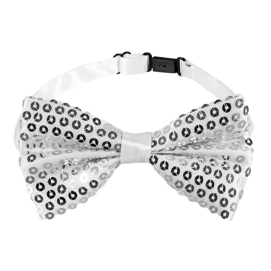 Accessoireset zilver - partybril + vlinderstrik & bretels
