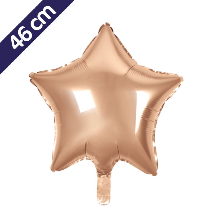 Ster Folieballon - 46 cm - roségoud