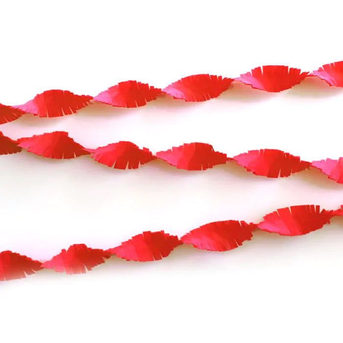 Crêpeslinger - 6 meter - rood
