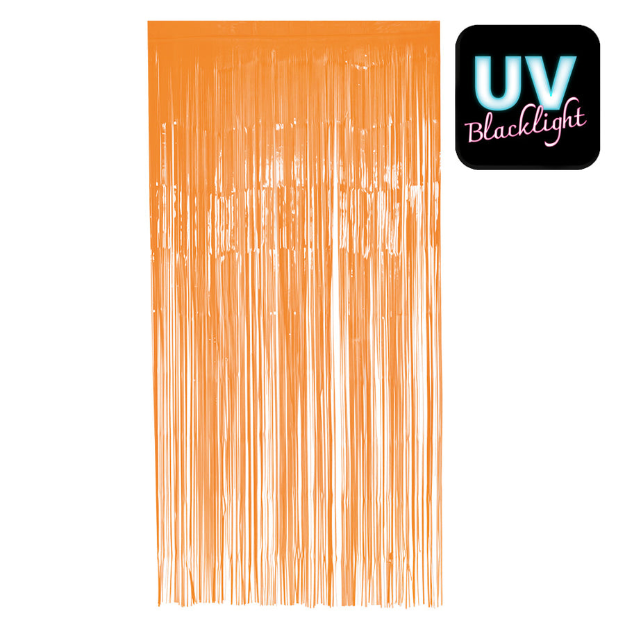 Foliegordijn - 200 x 100 cm - neon oranje
