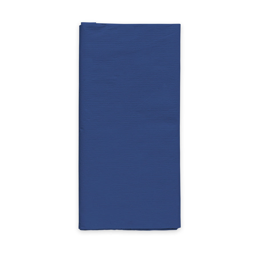 Papieren tafelkleed FSC - 120 x 180 cm - blauw