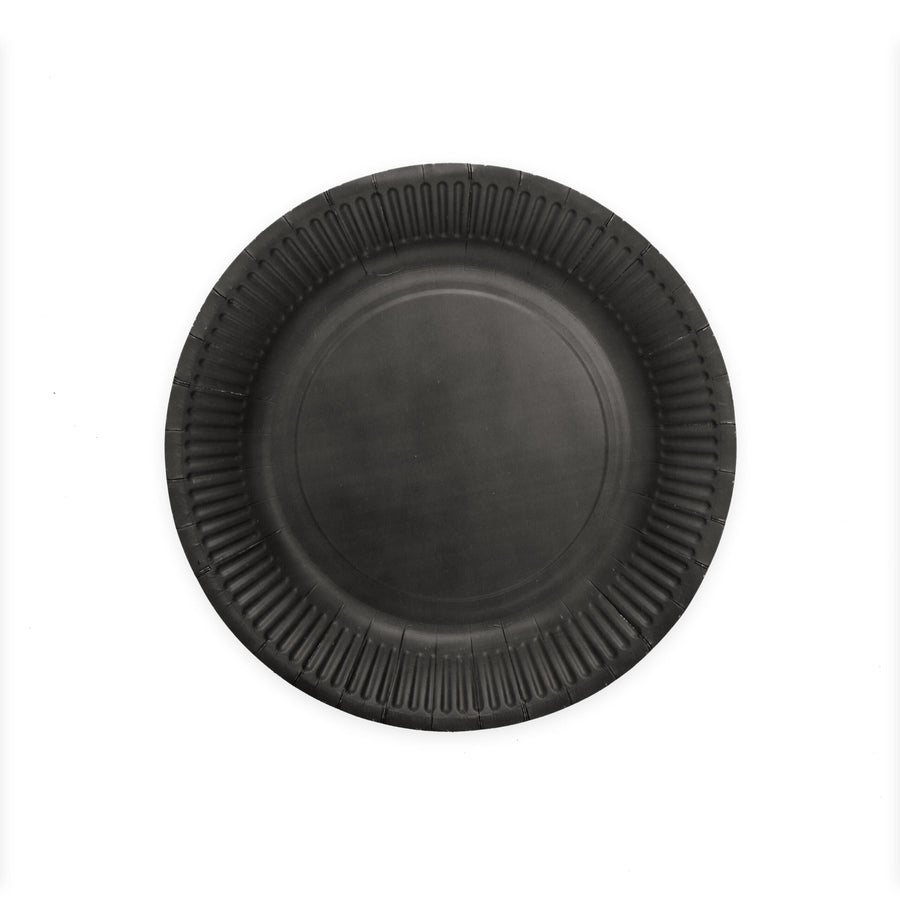 Papieren bordjes FSC - 8 stuks - 23 cm - zwart