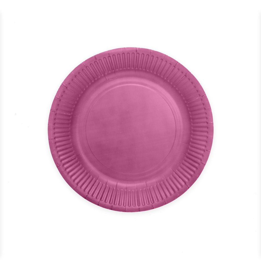 Papieren bordjes FSC - 8 stuks - 23 cm - paars