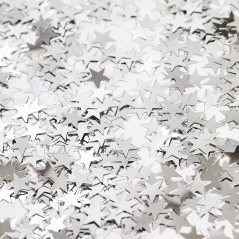 Tafelconfetti - 14 gram - zilveren sterretjes