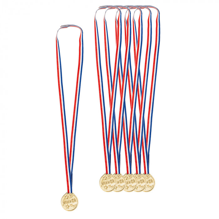 Medailles Winnaar - 6 stuks
