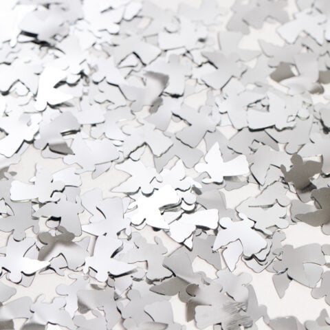 Tafelconfetti - 14 gram - zilveren engeltjes