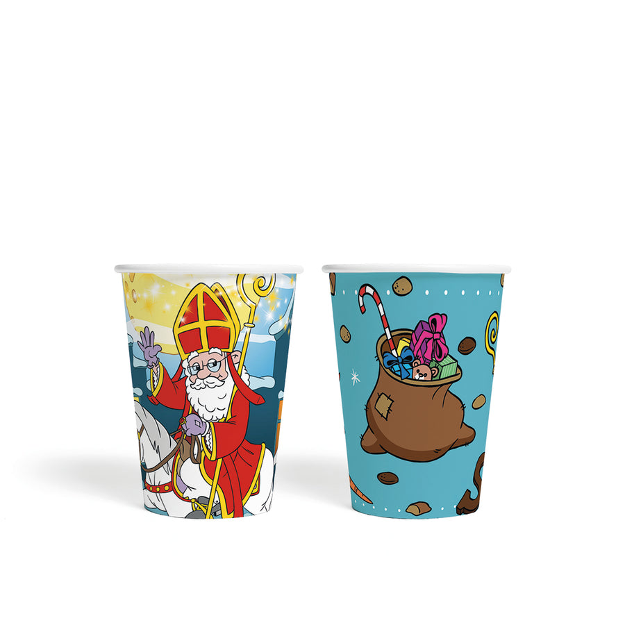 Sinterklaas bekers - 8 stuks
