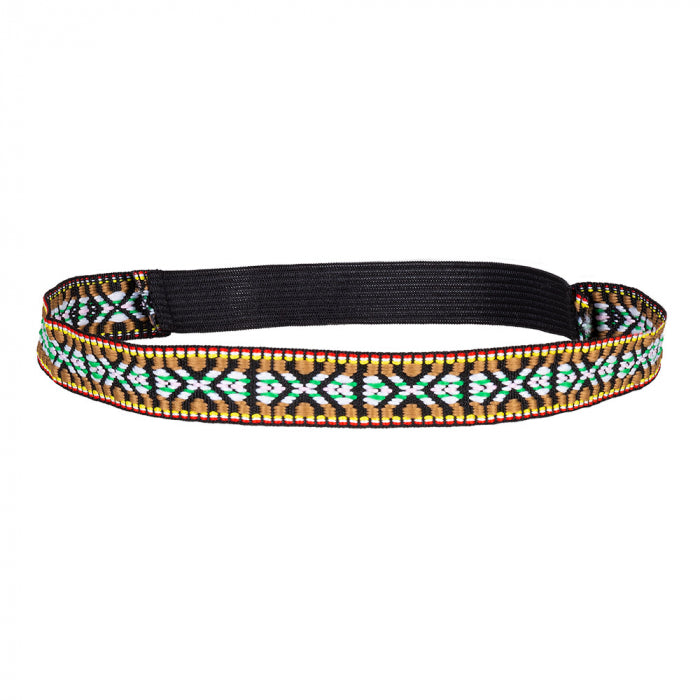 Hippie setje (hoofdband, oorbellen en ketting)