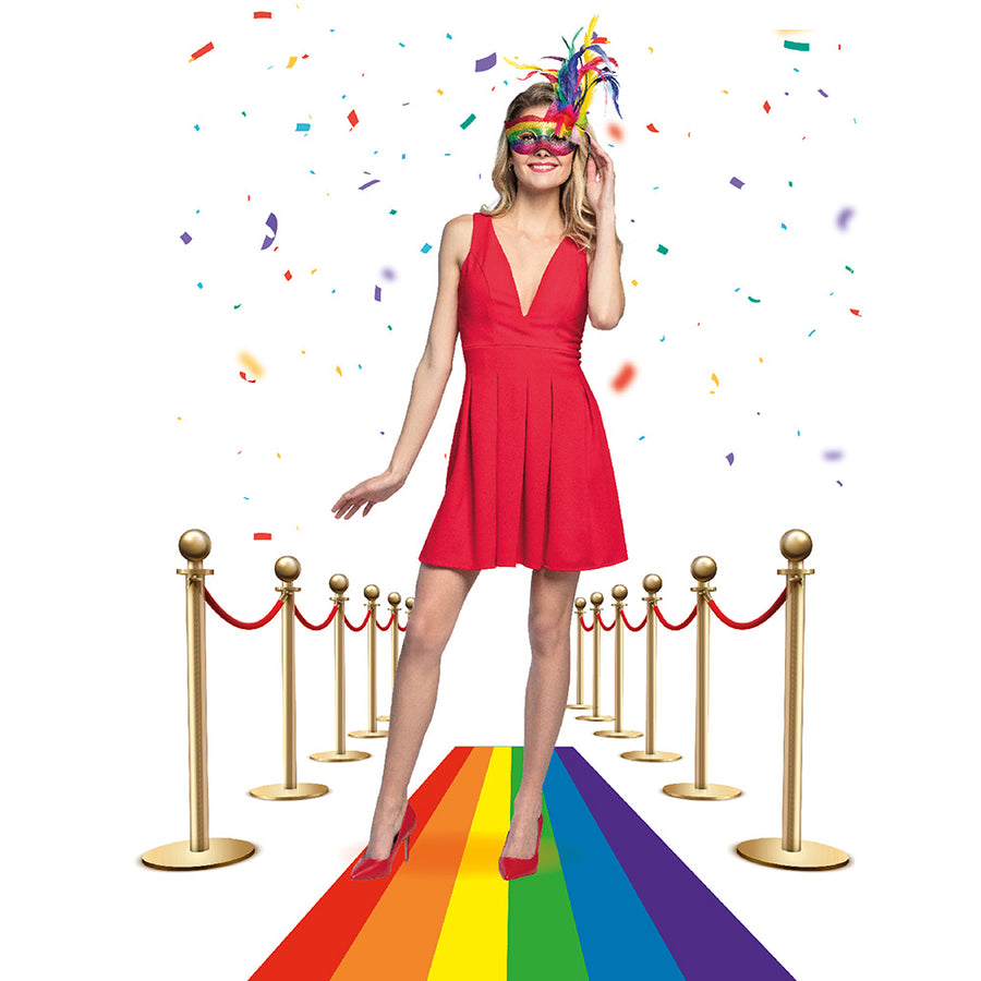 Regenboog loper - 4,5 m x 60 cm