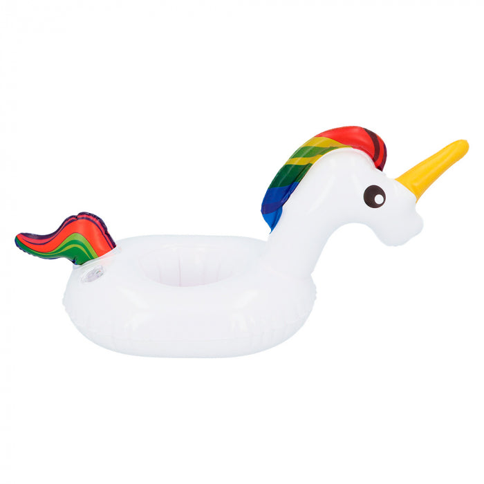 Opblaasbare bekerhouder Unicorn - 17 cm