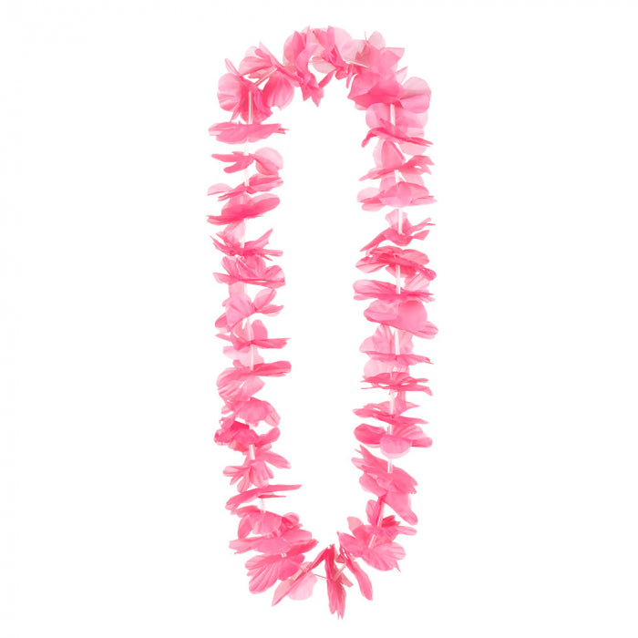 Hawaï krans - neon roze