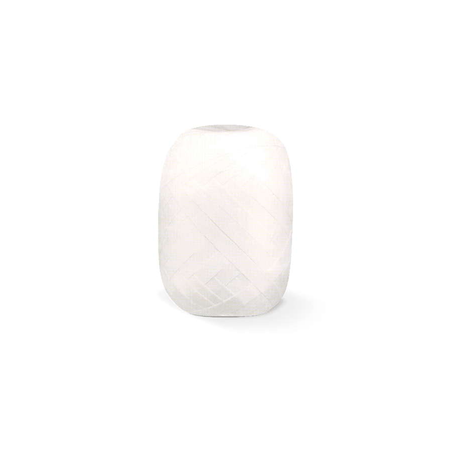Krullint / Cadeaulint - 20 meter x 5 mm - wit