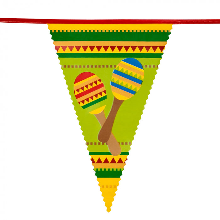 Mexico Vlaggenlijn / slinger - 6 meter vlaggetjes