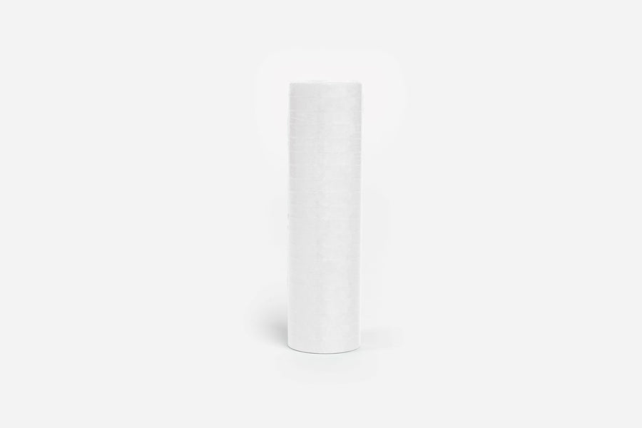 Rol papieren serpentines - 4 meter - wit