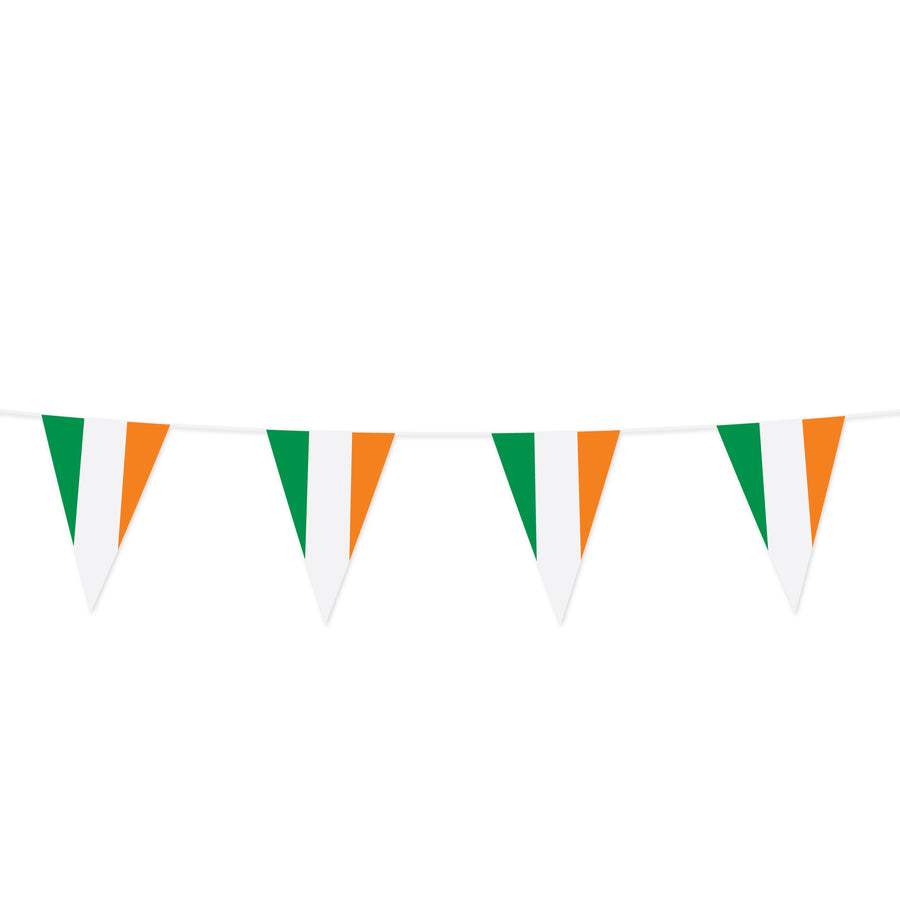 Vlaggenlijn / slinger - 10 meter - Ierland vlaggetjes