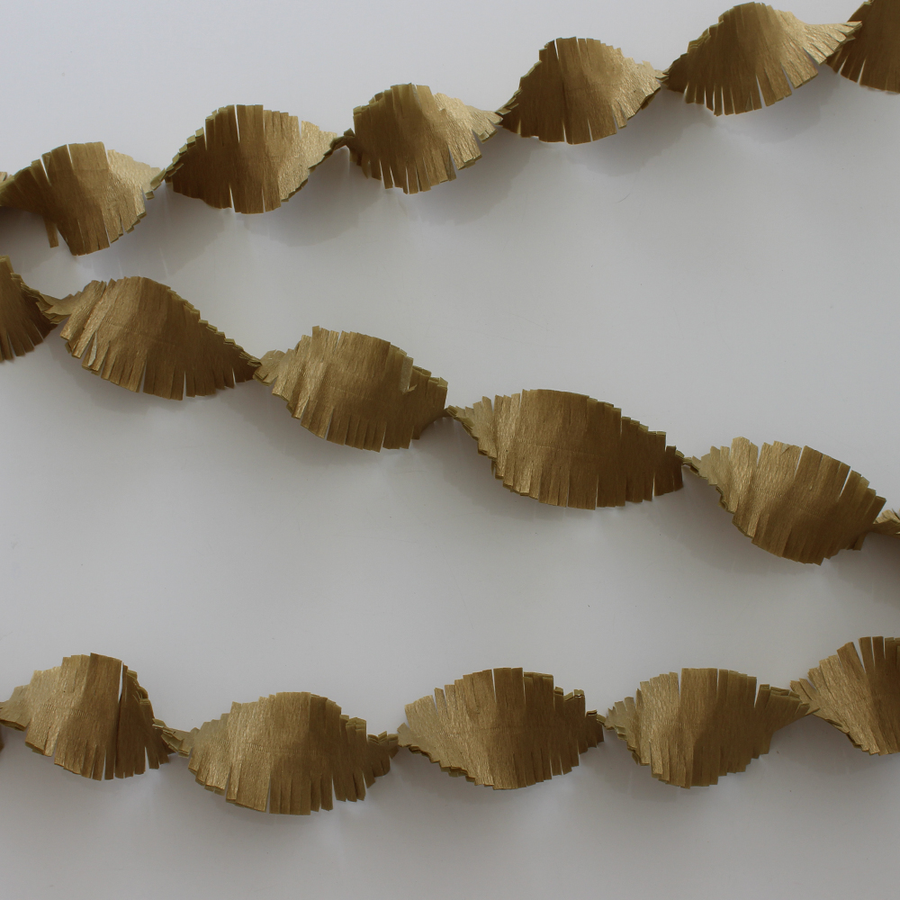 Crêpeslinger - 24 meter - goud
