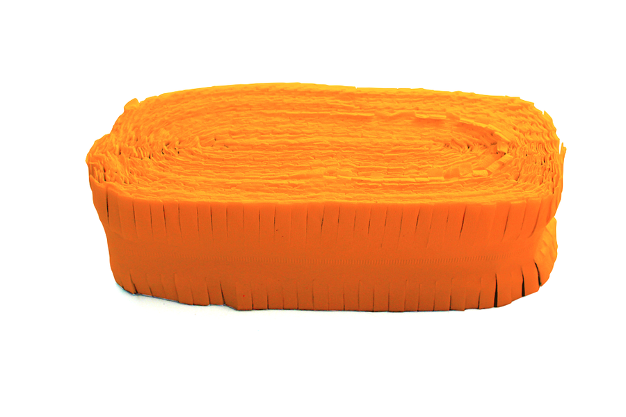 Crêpeslinger - 24 meter - oranje - Brandvertragend