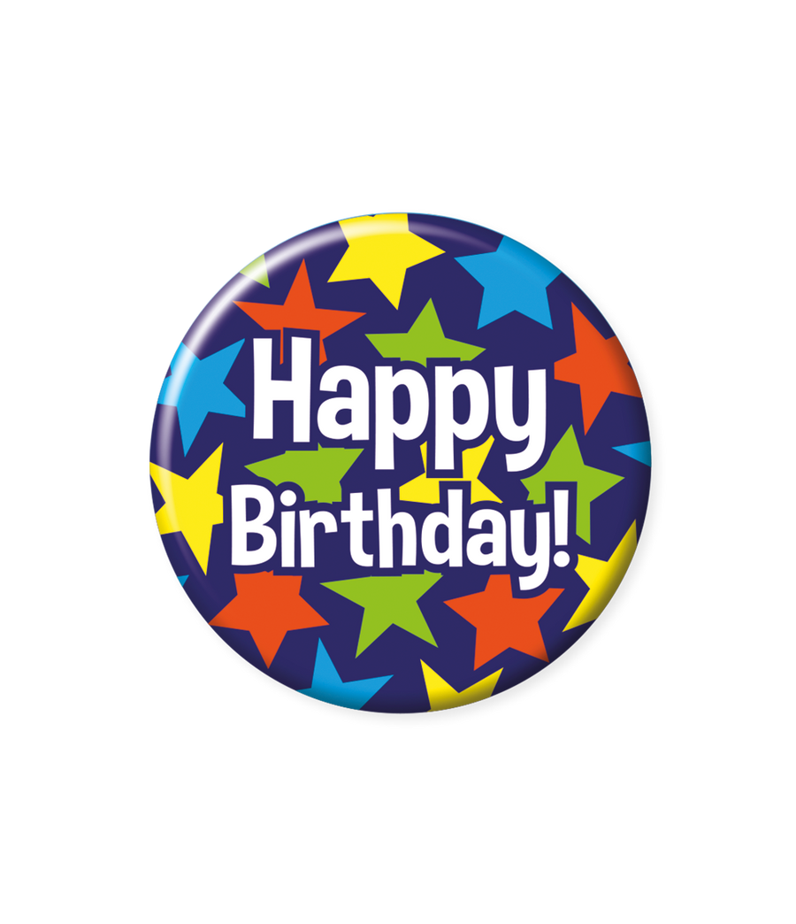 Happy birthday Button - 5,5 cm
