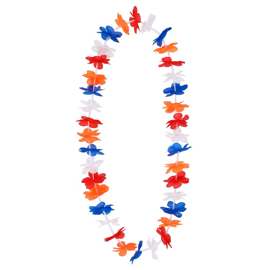 Hawaii krans oranje blauw