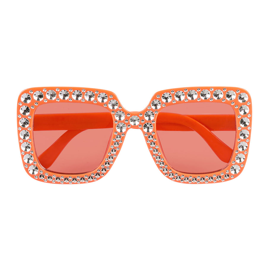 Partybril Bling Bling - oranje