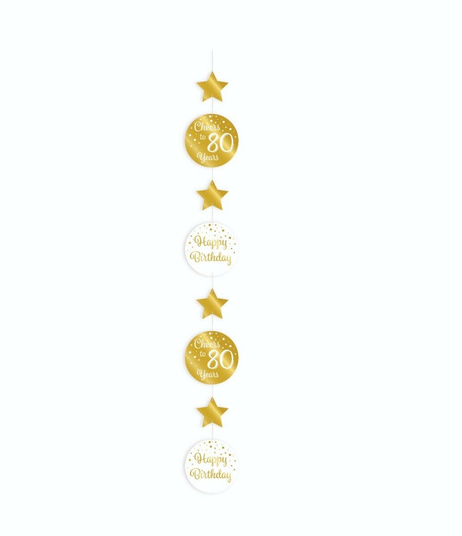 80 jaar Slinger - goud en wit