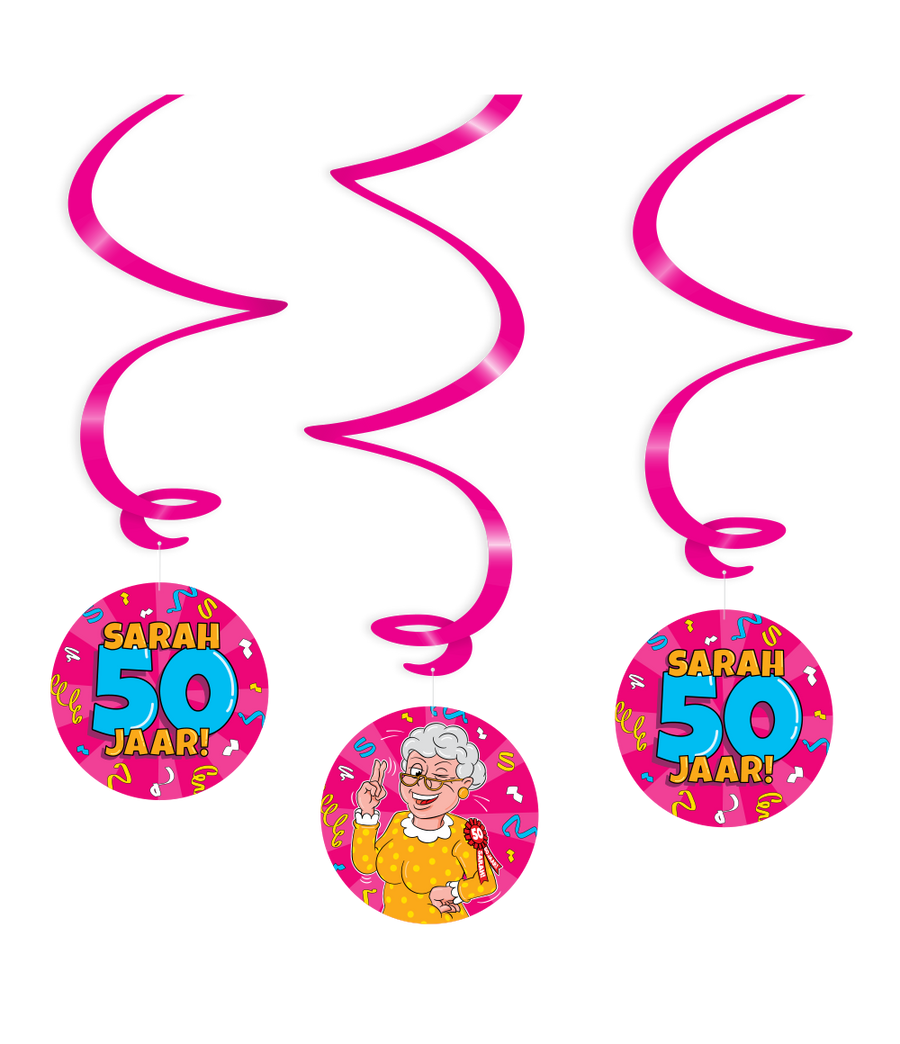 Sarah Swirl slingers - 3 stuks - cartoon