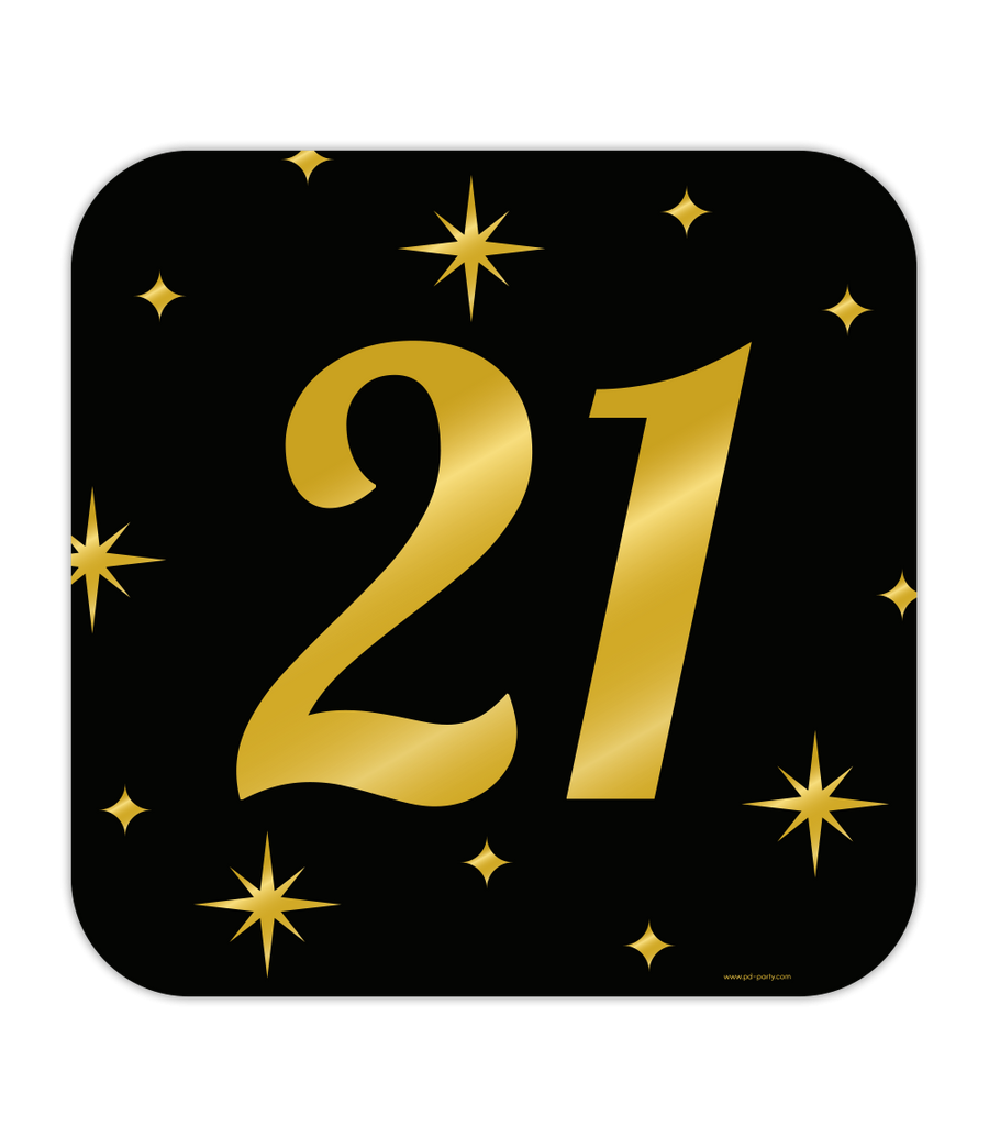 21 jaar Huldeschild - 50 x 50 cm - Classy