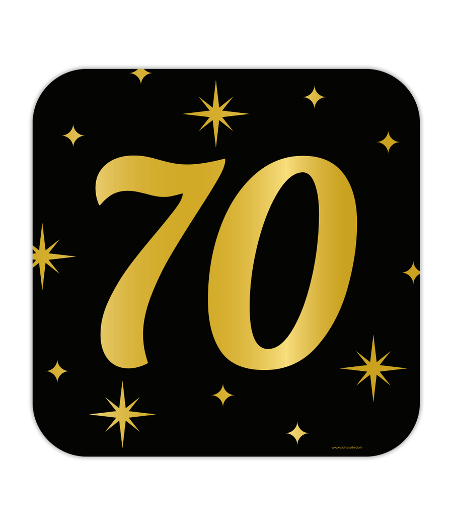 70 jaar Huldeschild - 50 x 50 cm - Classy