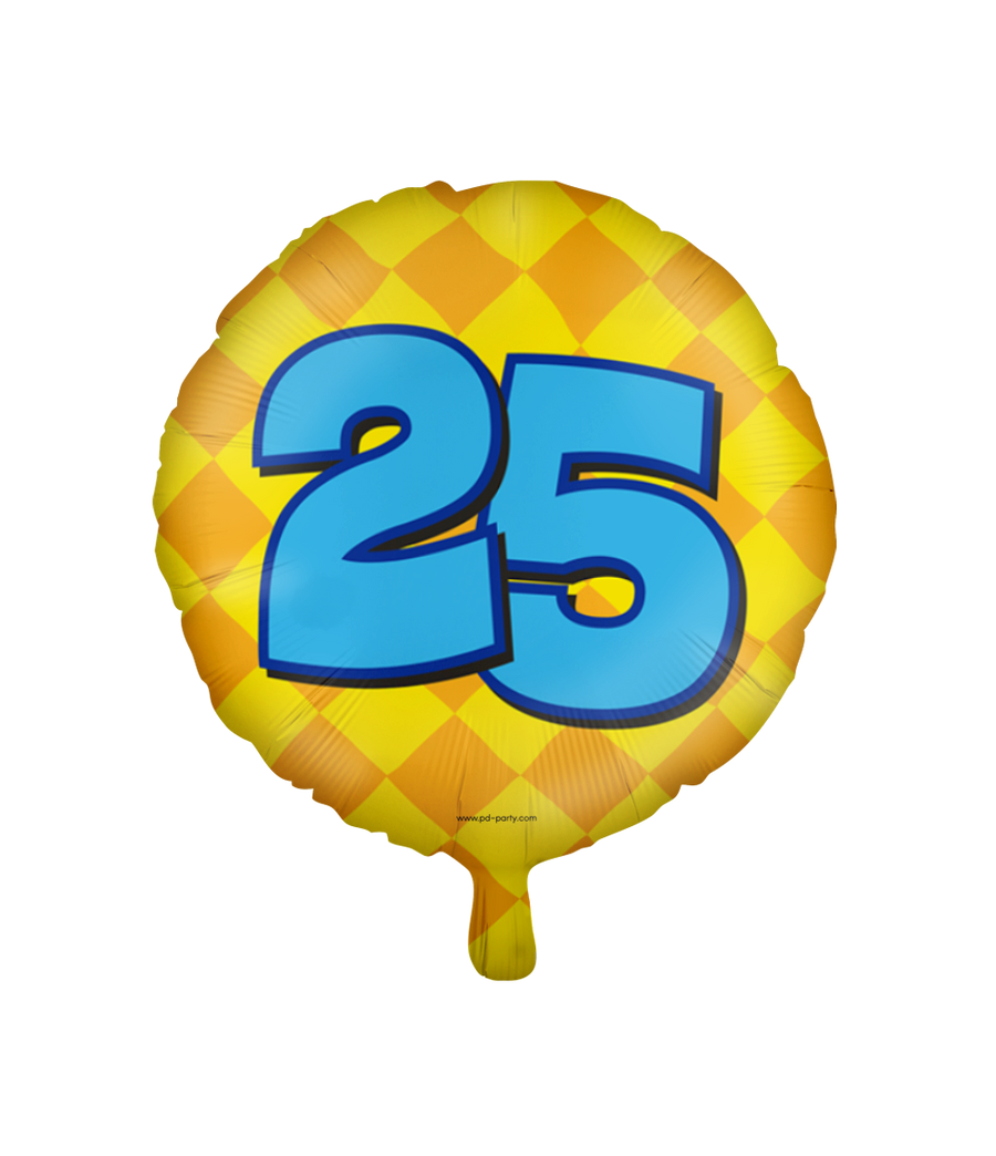 25 jaar Folieballon - Happy