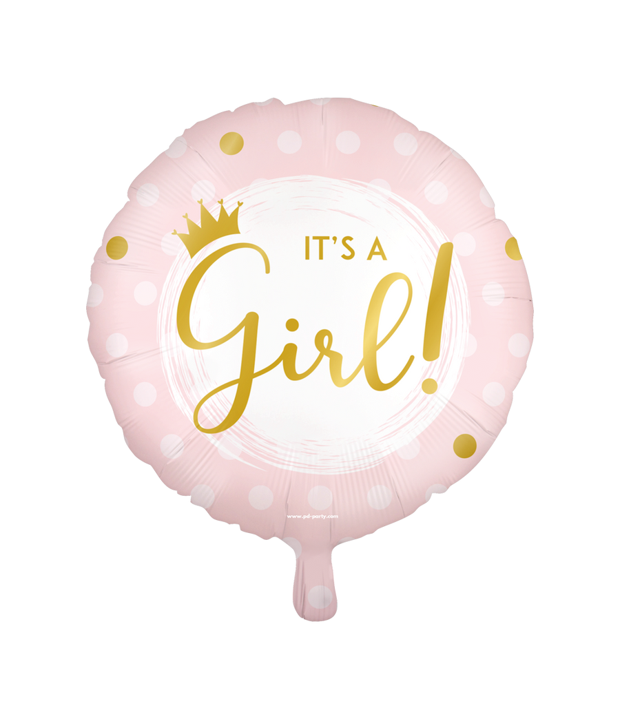 It's a girl! Folieballon - 45 cm - Happy