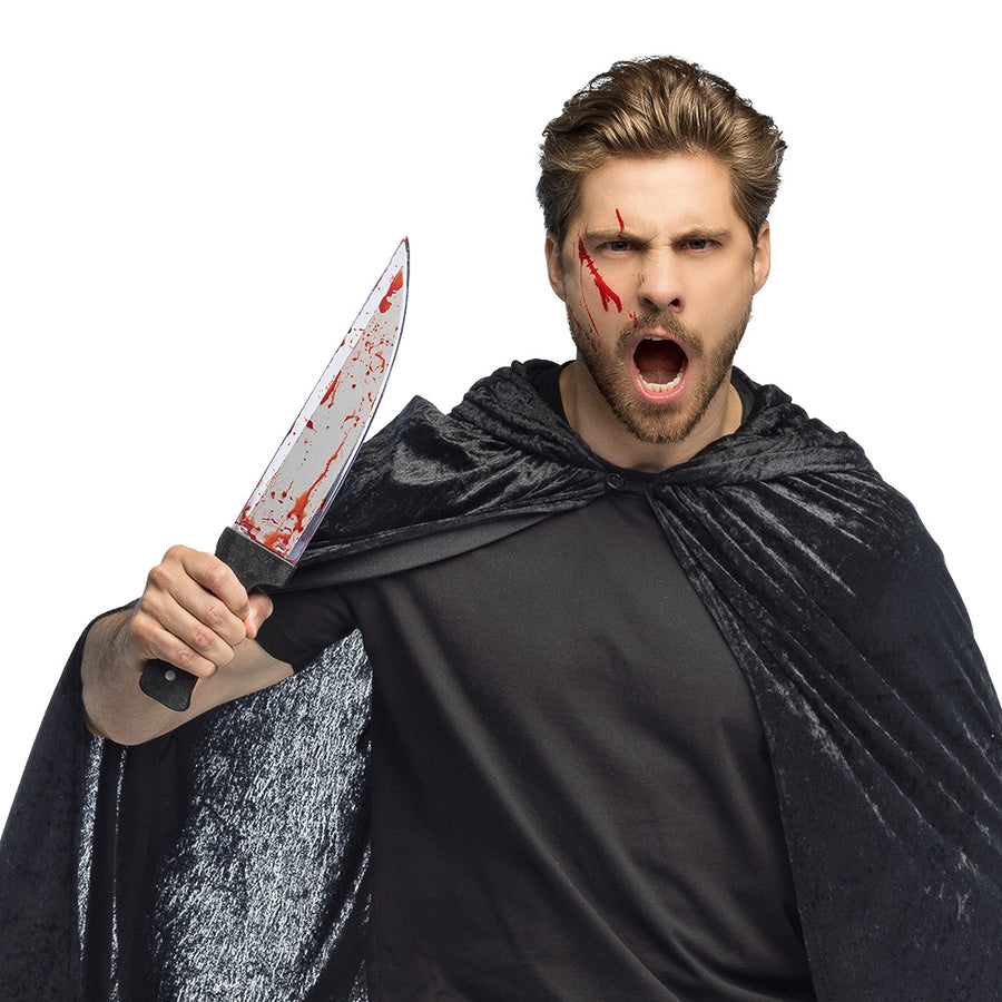 Halloween Mes Bloody Murder met Vloeibaar Bloed – 39 cm