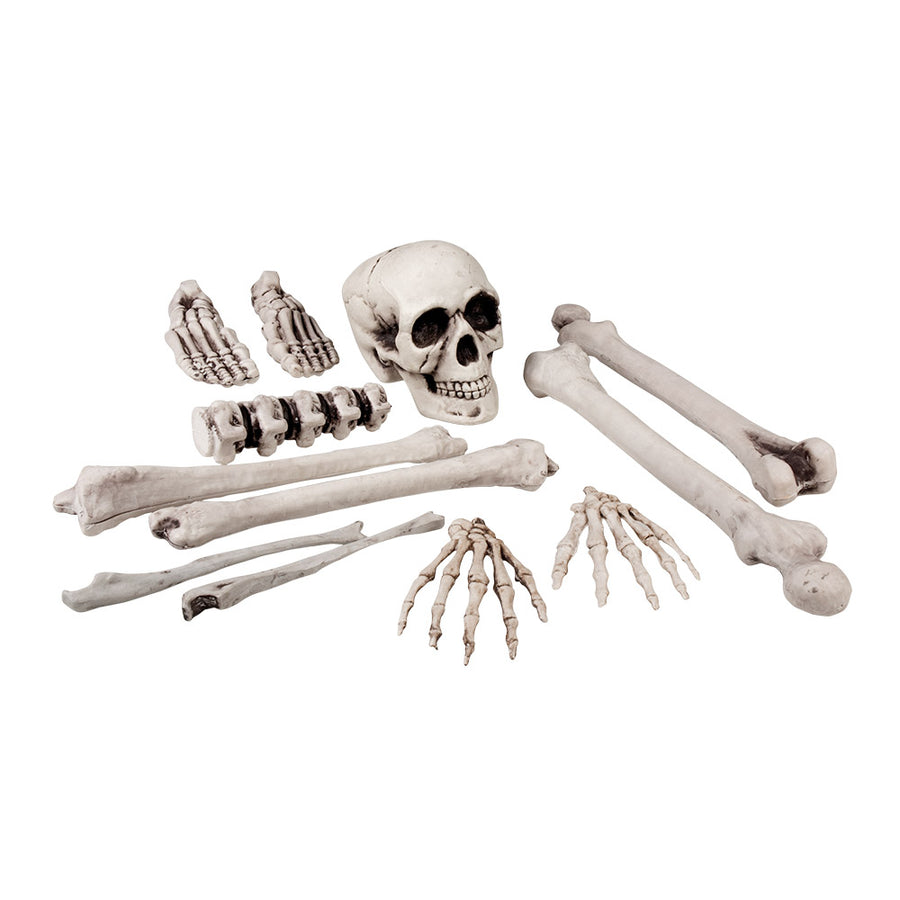 Halloween Skelet Set (12-delig) – Doodshoofd en Botten decoratie