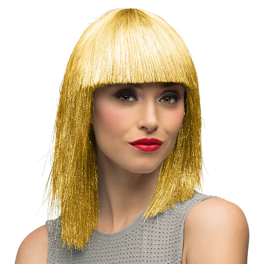 Pruik Crazy - goud