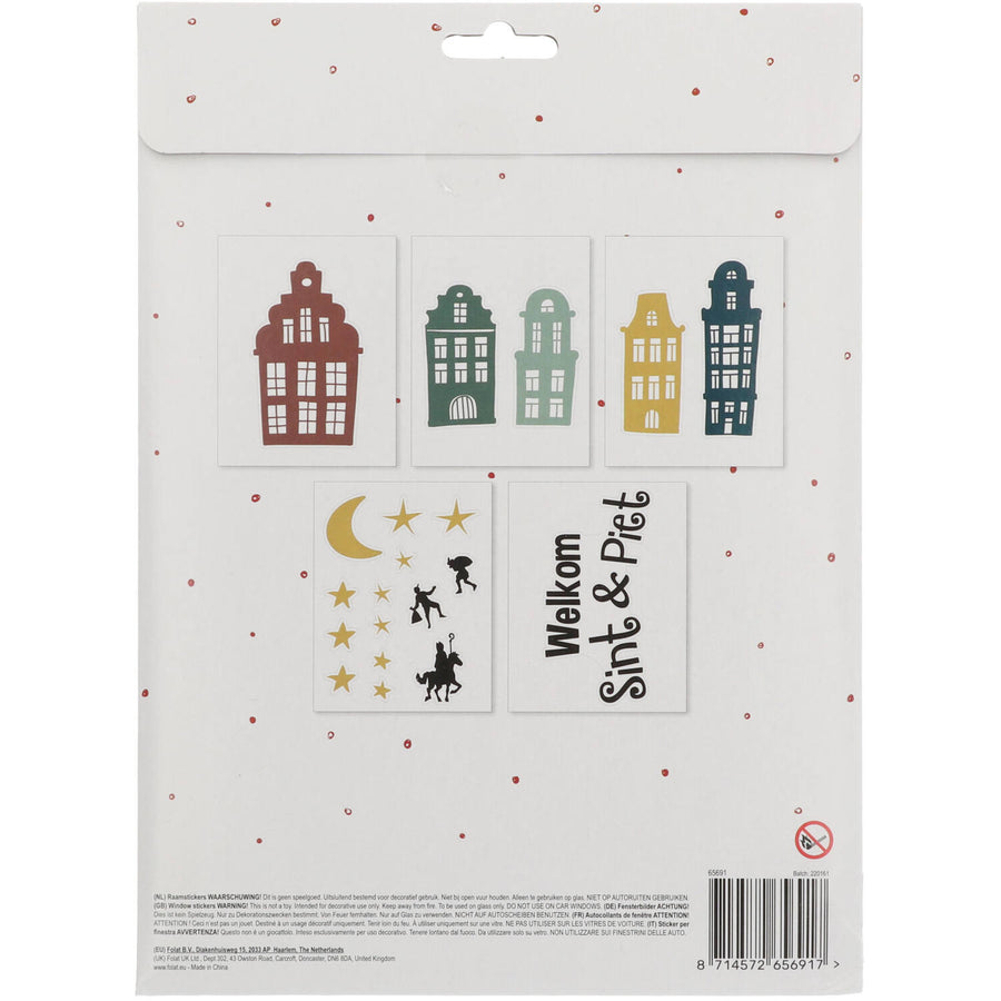 Welkom Sint & Piet - Raamstickers