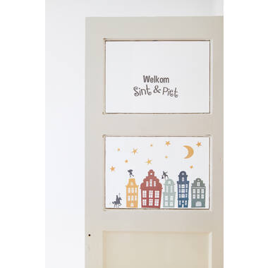 Welkom Sint & Piet - Raamstickers