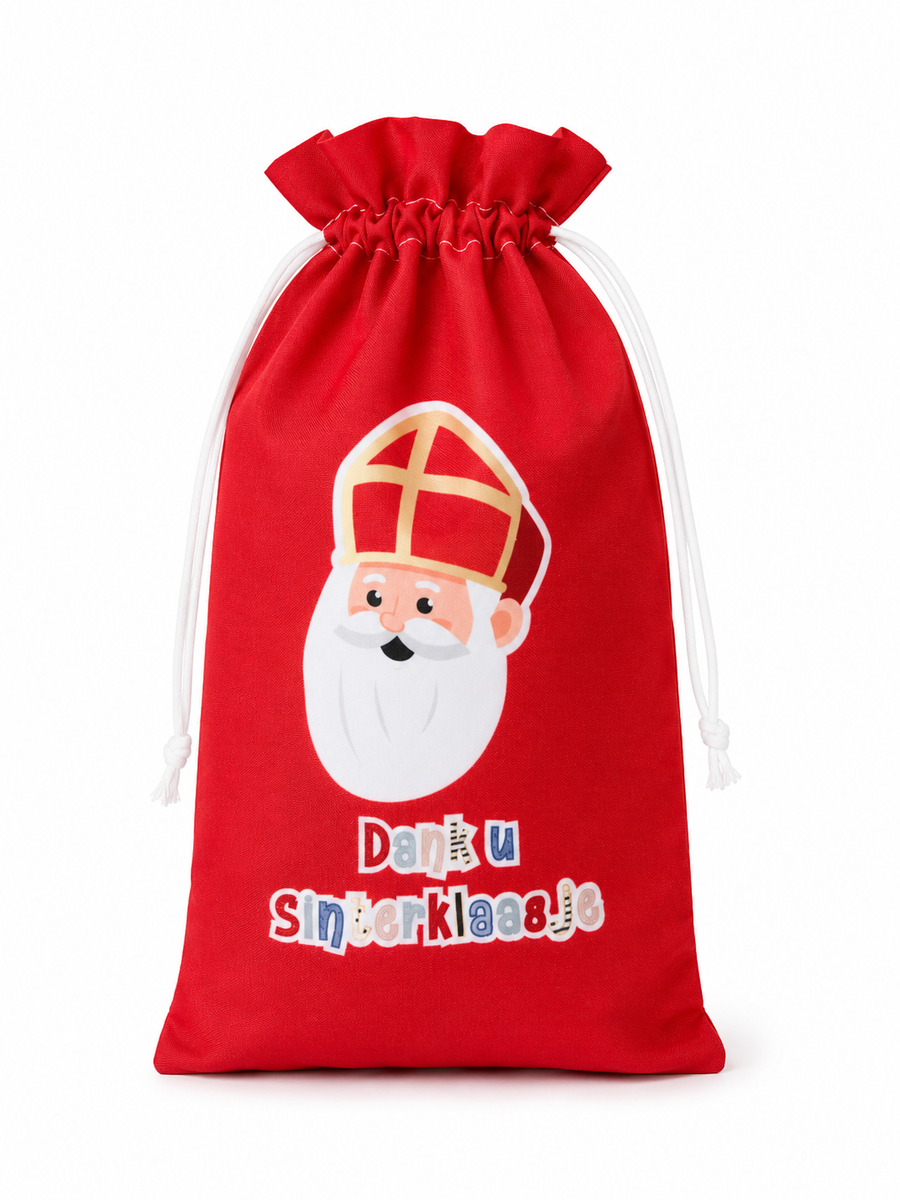 Pepernotenzakje Dank u Sinterklaasje - 15 x 25 cm
