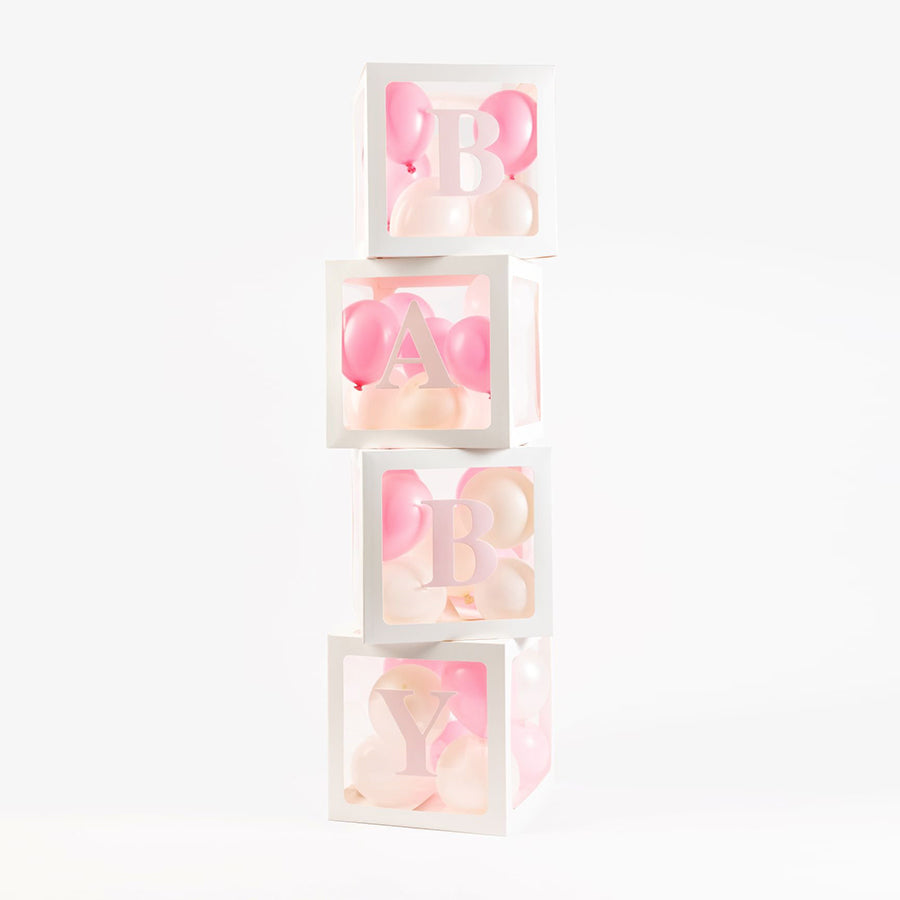 Ballon boxen - 4 stuks -30 x 30 cm