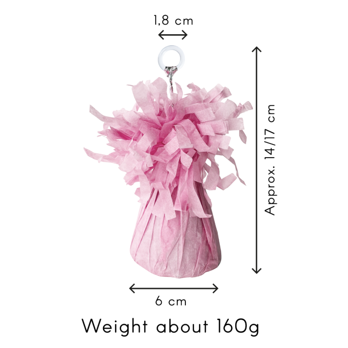 Folie ballongewicht - pastel licht roze