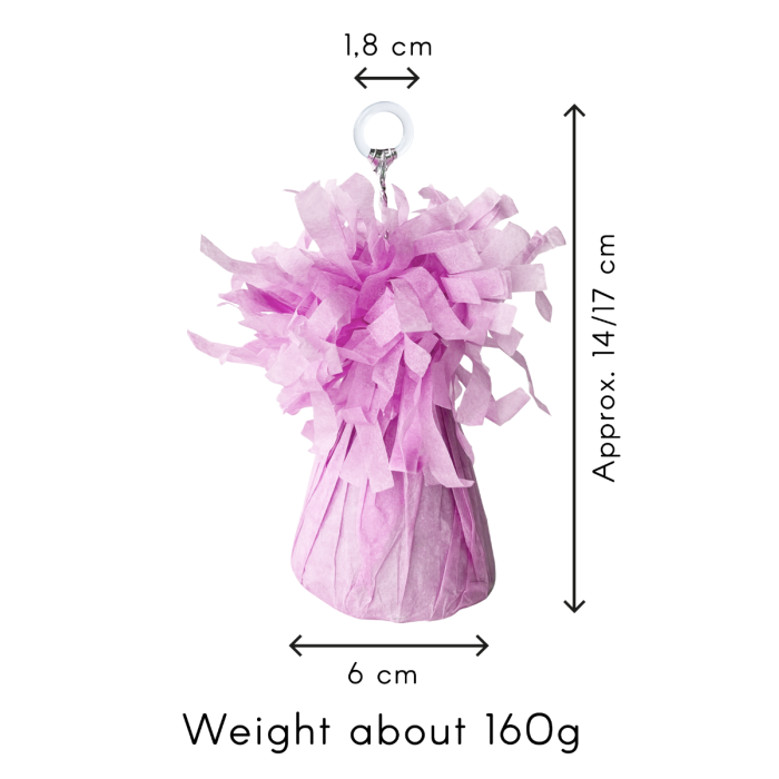 Folie ballongewicht - pastel roze
