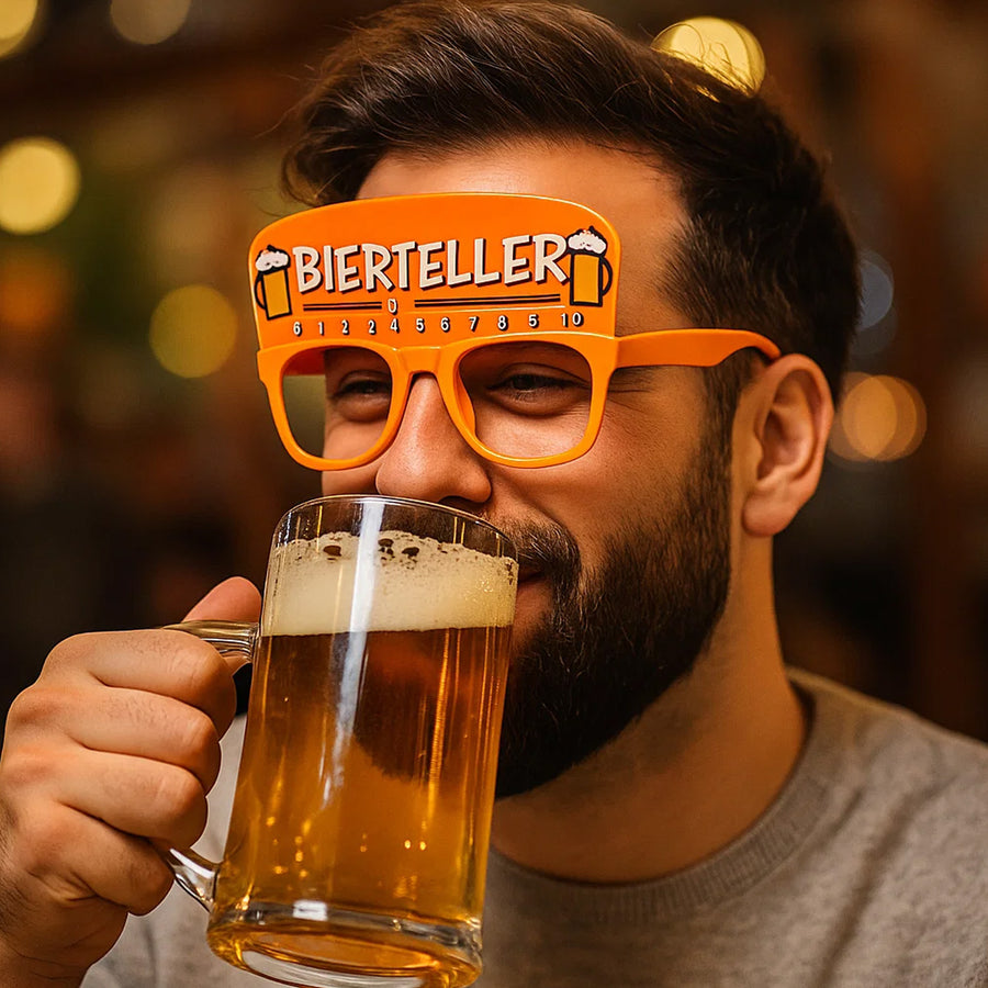 Partybril - Bierteller - oranje