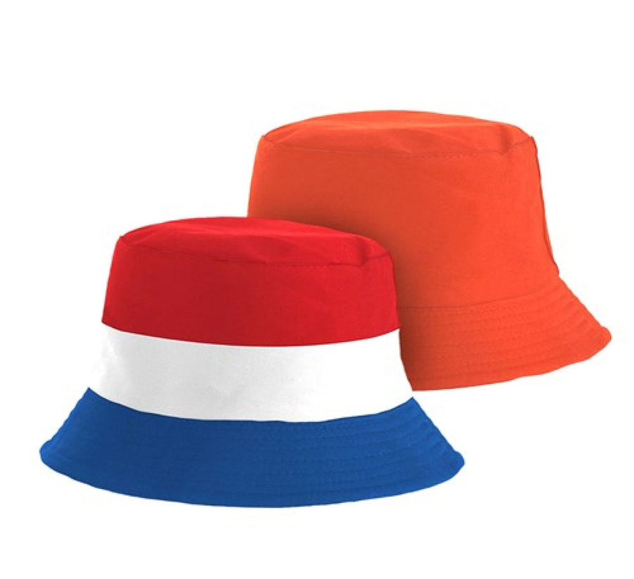 Bucket hat - Holland / Oranje (dubbelzijdig)