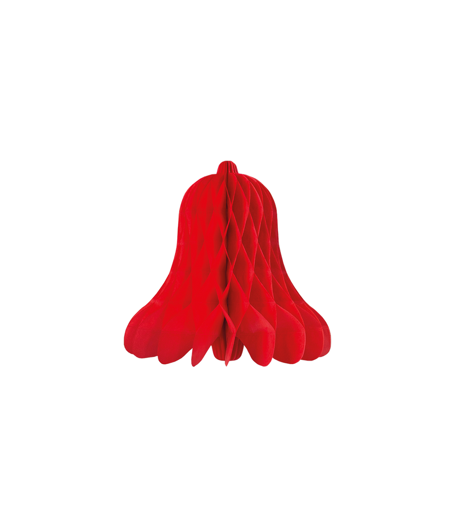 Kerstklok 30 cm - rood
