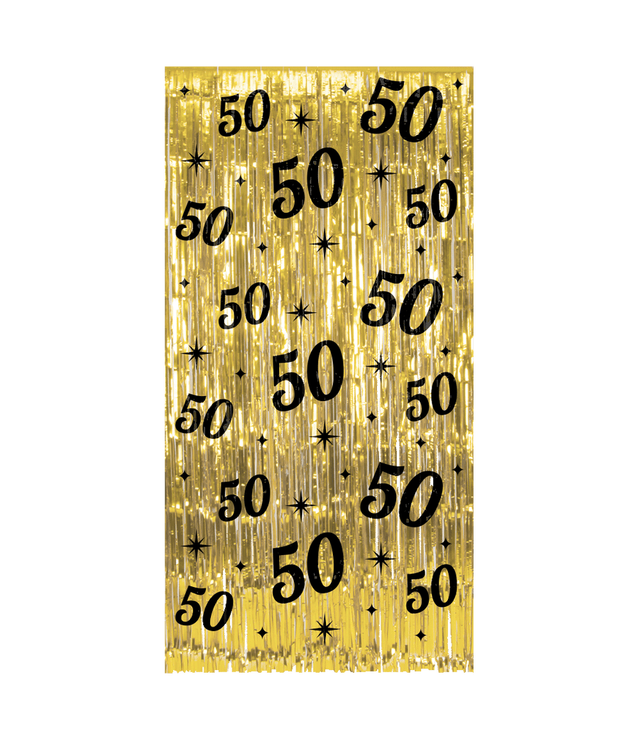 50 jaar Foliegordijn - 200 x 100 cm - Classy
