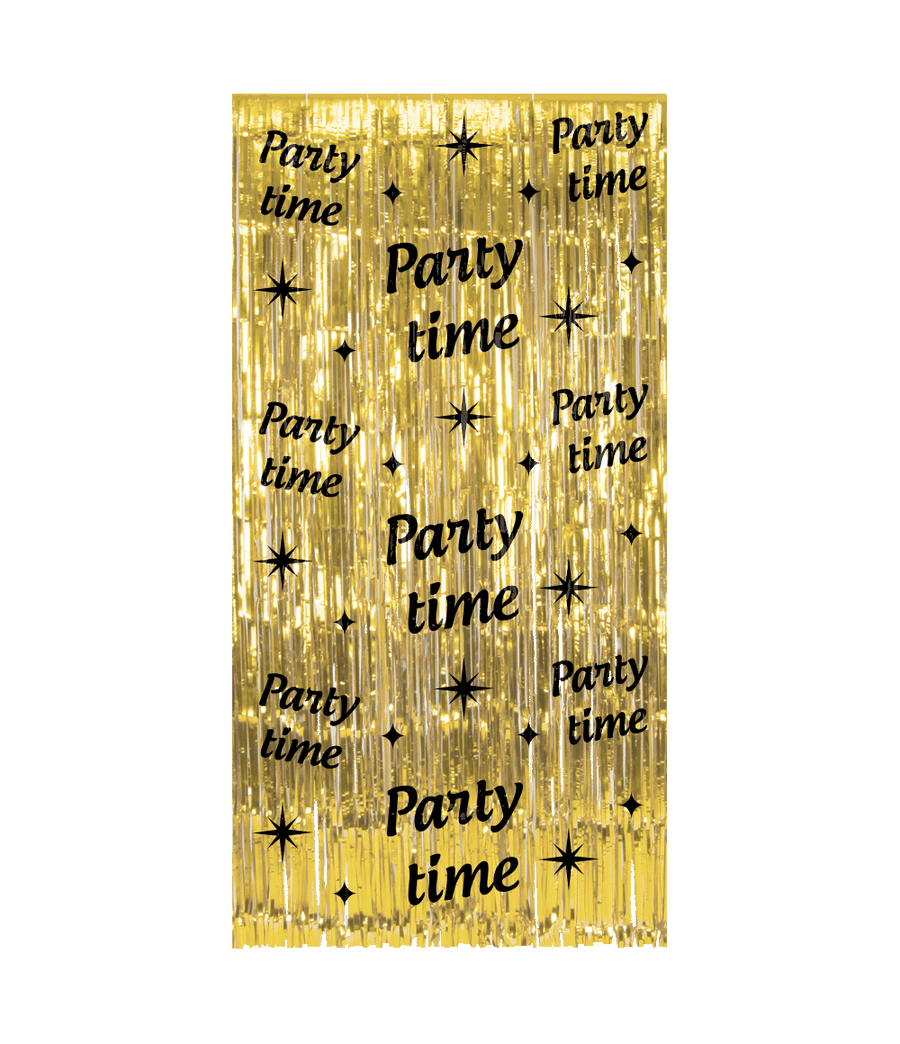 Party time foliegordijn - 200 x 100 cm - Classy