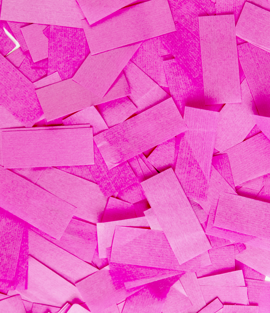 Confetti shooter - 40 cm - gender reveal girl